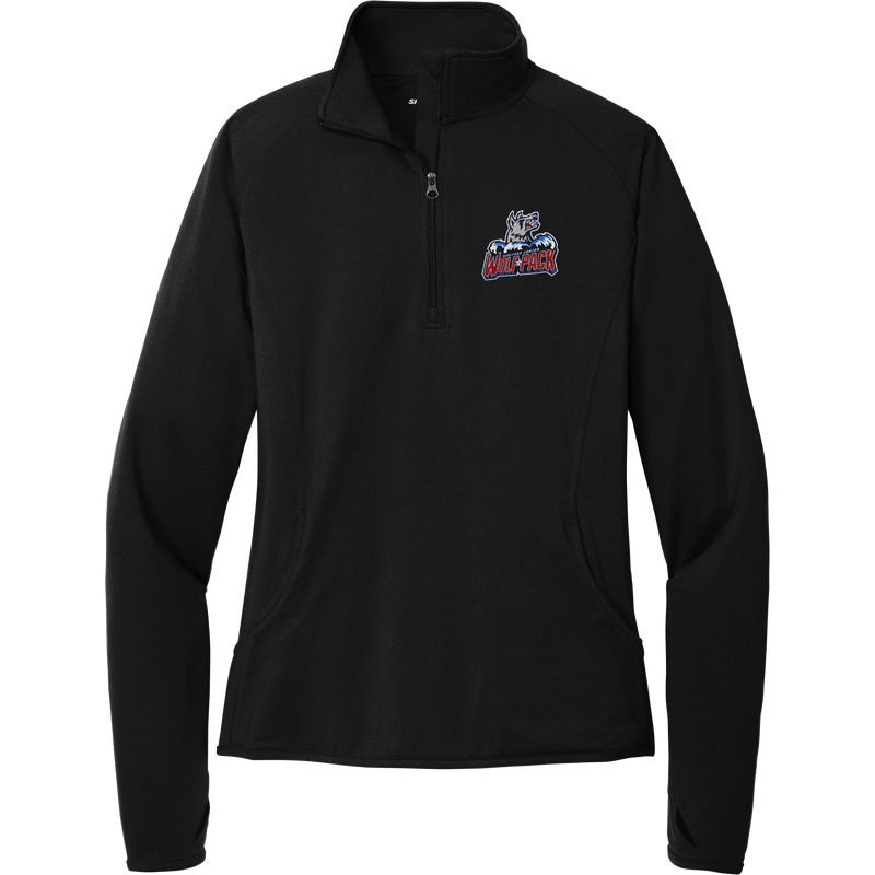 Hartford Jr. Wolfpack Ladies Sport-Wick Stretch 1/4-Zip Pullover