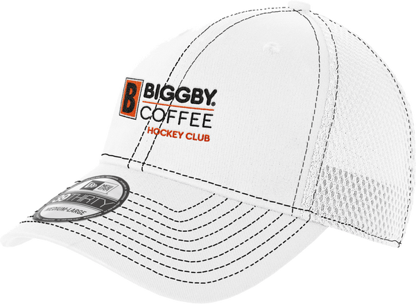 Biggby Coffee Hockey Club New Era Stretch Mesh Contrast Stitch Cap