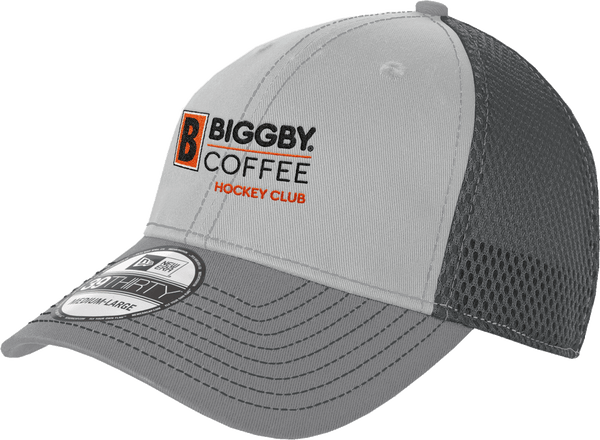 Biggby Coffee Hockey Club New Era Stretch Mesh Contrast Stitch Cap