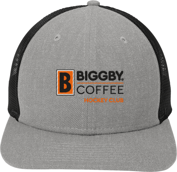 Biggby Coffee Hockey Club New Era Snapback Low Profile Trucker Cap