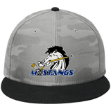 Mid-State Mustangs New Era Camo Flat Bill Snapback Cap