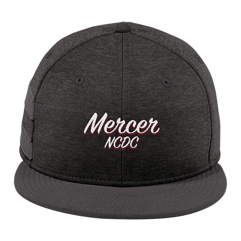 Mercer NCDC New Era Shadow Heather Striped Flat Bill Snapback Cap