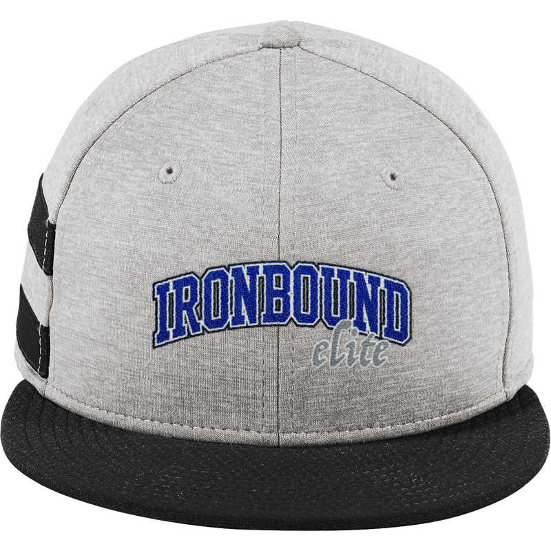 Ironbound New Era Shadow Heather Striped Flat Bill Snapback Cap