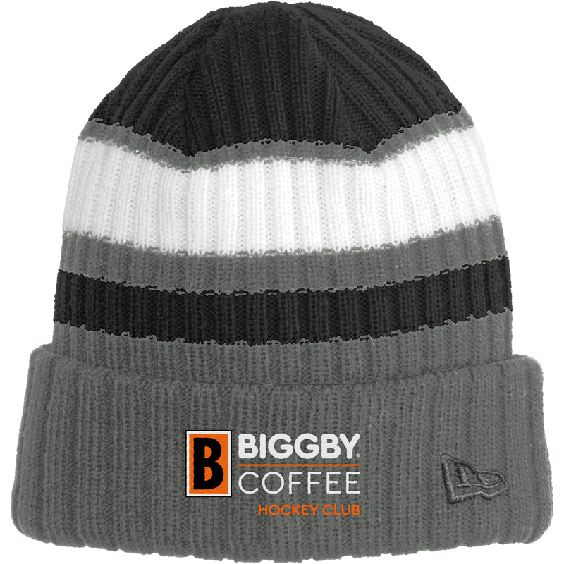 Biggby Coffee Hockey Club New Era Ribbed Tailgate Beanie