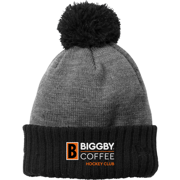 Biggby Coffee Hockey Club New Era Colorblock Cuffed Beanie