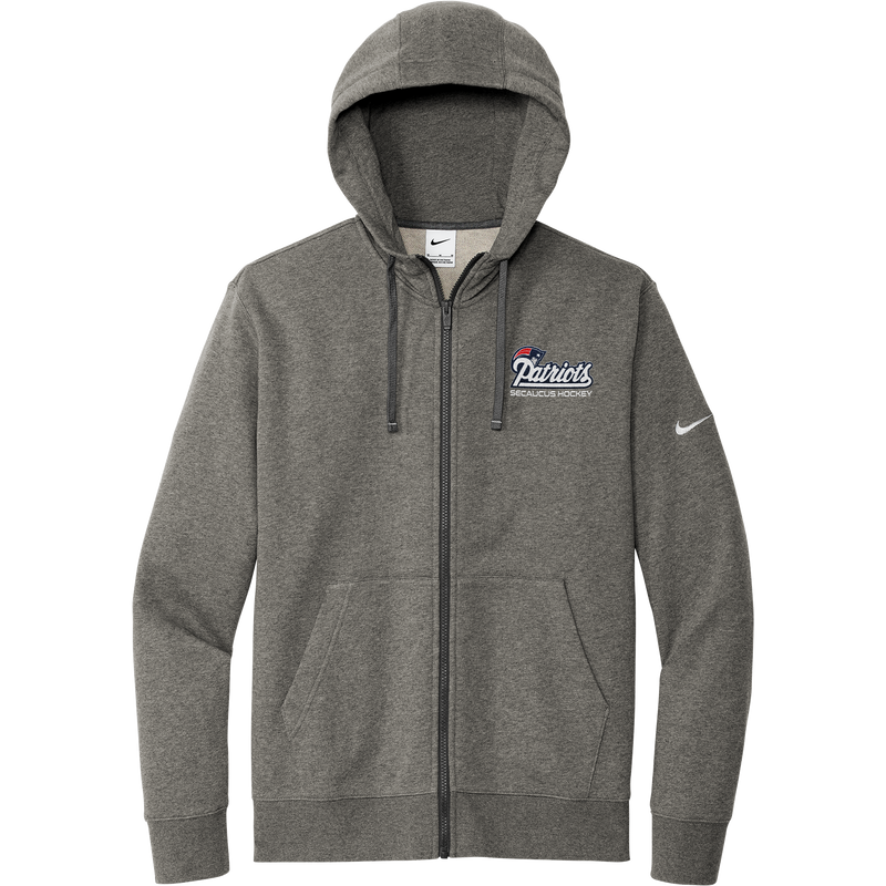 Secaucus Patriots Nike Club Fleece Sleeve Swoosh Full-Zip Hoodie