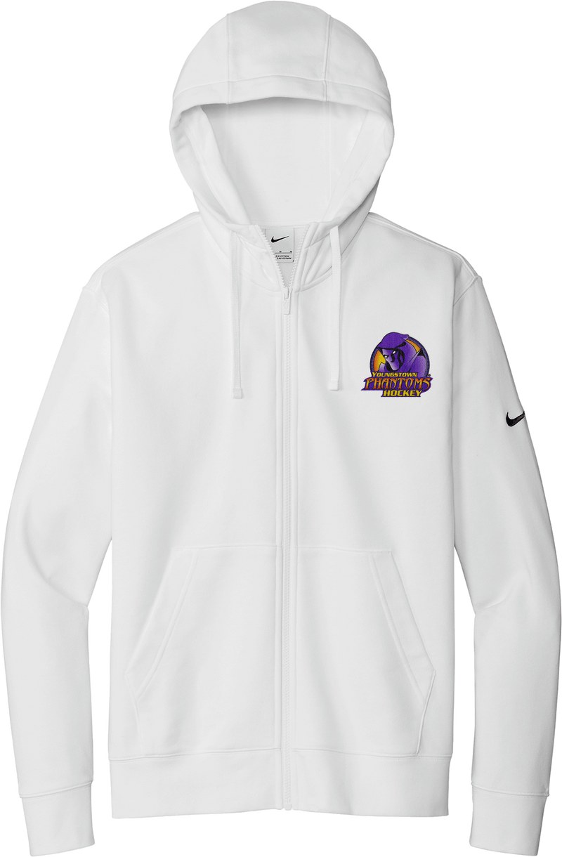 Youngstown Phantoms Nike Club Fleece Sleeve Swoosh Full-Zip Hoodie
