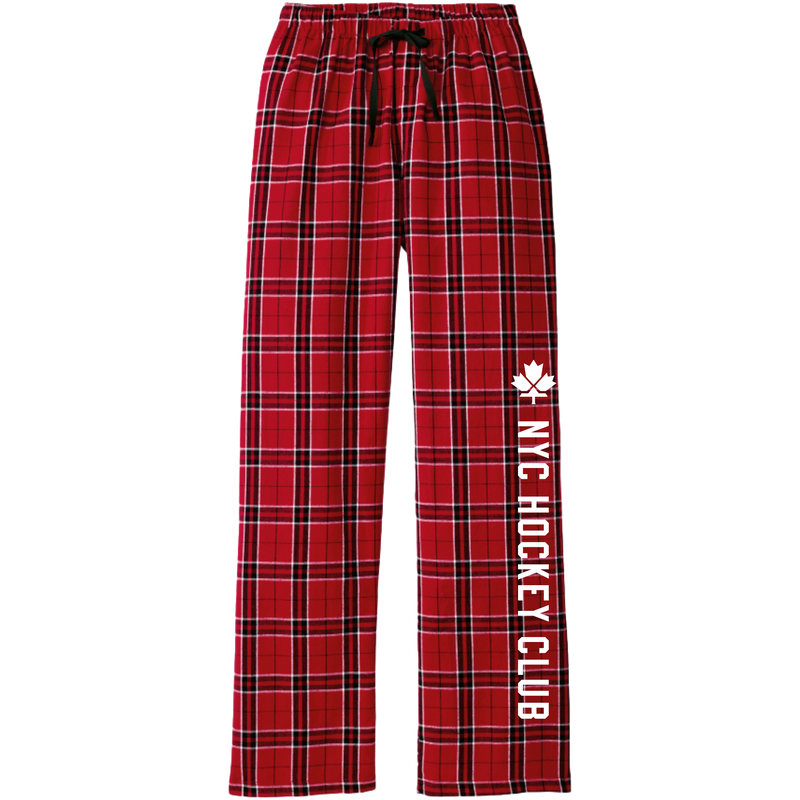 NYC Hockey Club Women's Flannel Plaid Pant