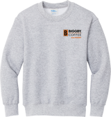 Biggby Coffee AAA Youth Core Fleece Crewneck Sweatshirt