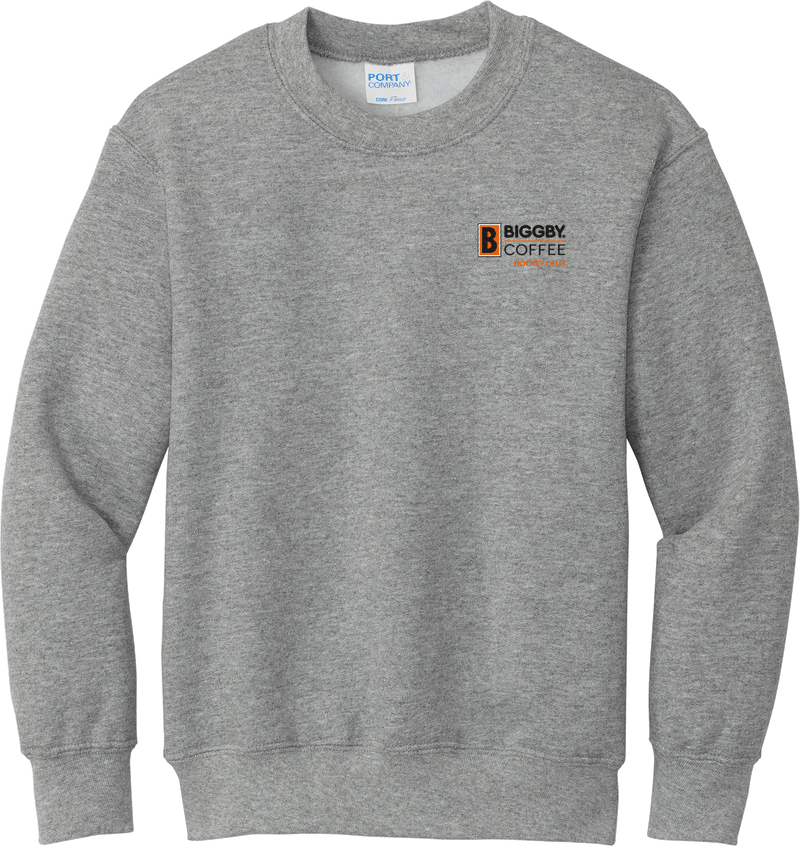 Biggby Coffee Hockey Club Youth Core Fleece Crewneck Sweatshirt