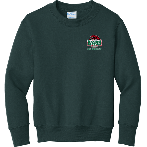 Wash U Youth Core Fleece Crewneck Sweatshirt