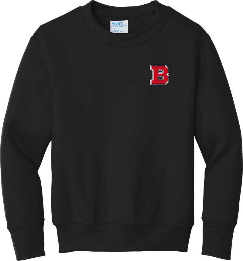 CT Bobcats Youth Core Fleece Crewneck Sweatshirt