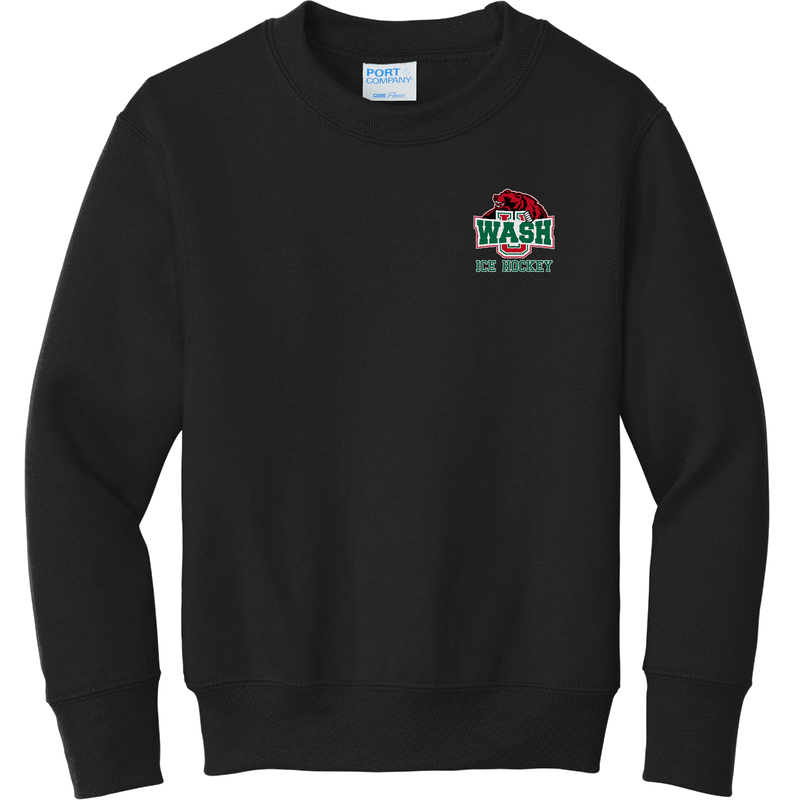 Wash U Youth Core Fleece Crewneck Sweatshirt