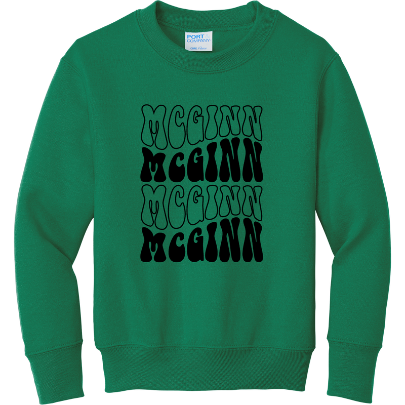 McGinn Youth "Groovy" Fleece Crewneck Sweatshirt