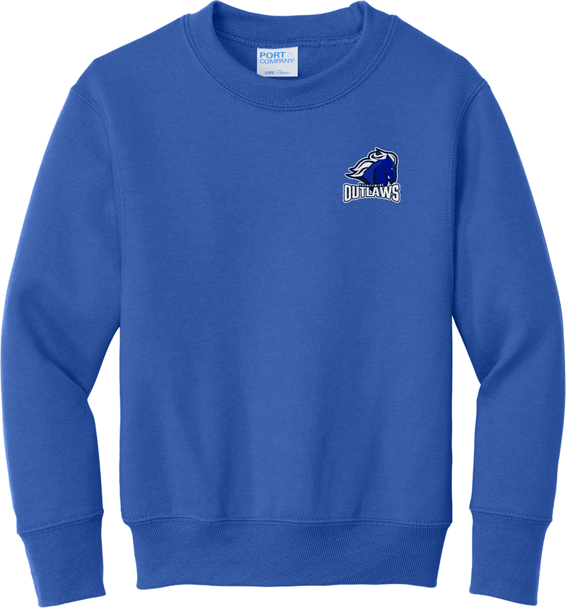 Brandywine Outlaws Youth Core Fleece Crewneck Sweatshirt