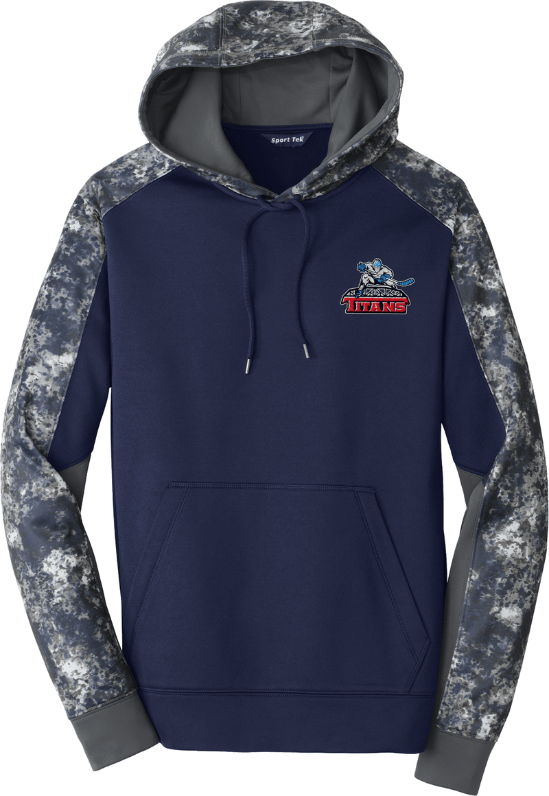 NJ Titans Sport-Wick Mineral Freeze Fleece Colorblock Hooded Pullover