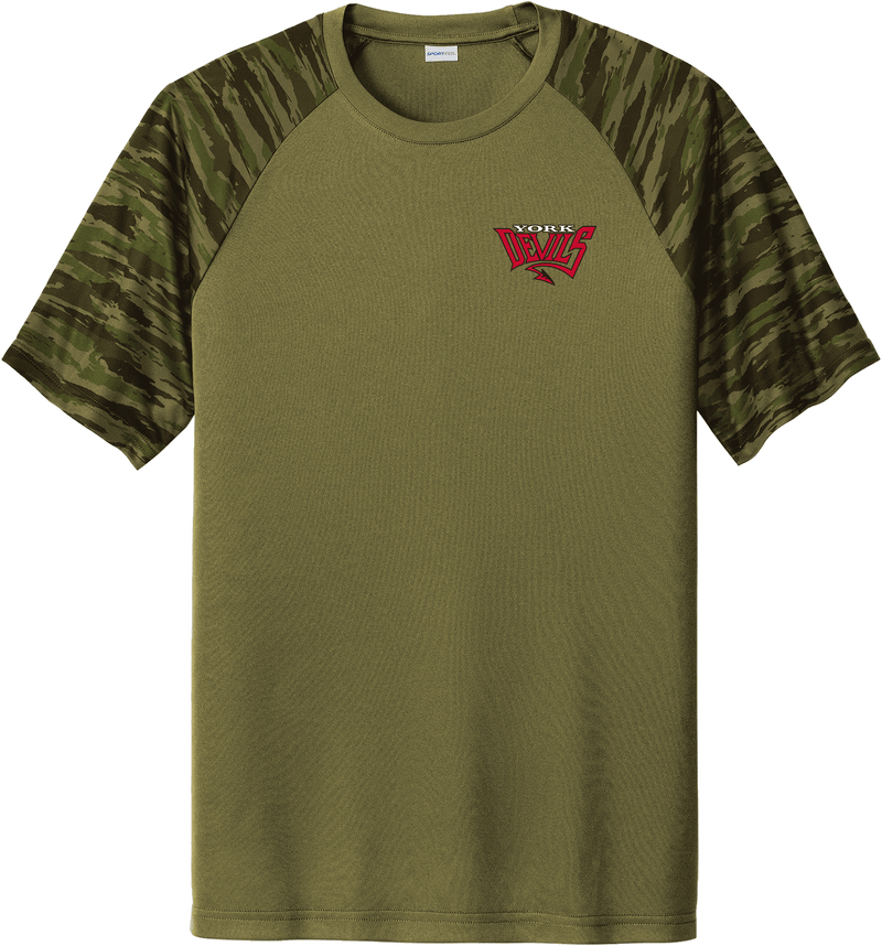 York Devils Drift Camo Colorblock Tee