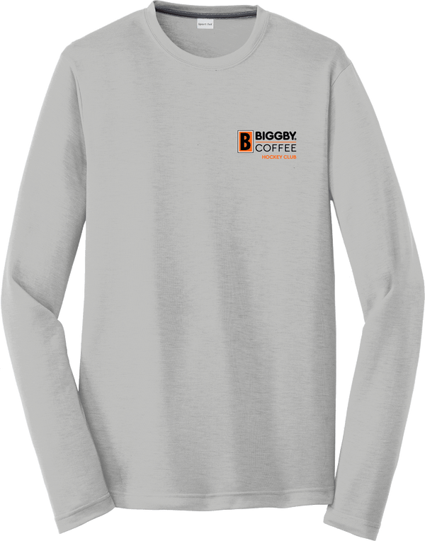 Biggby Coffee Hockey Club Long Sleeve PosiCharge Competitor Cotton Touch Tee