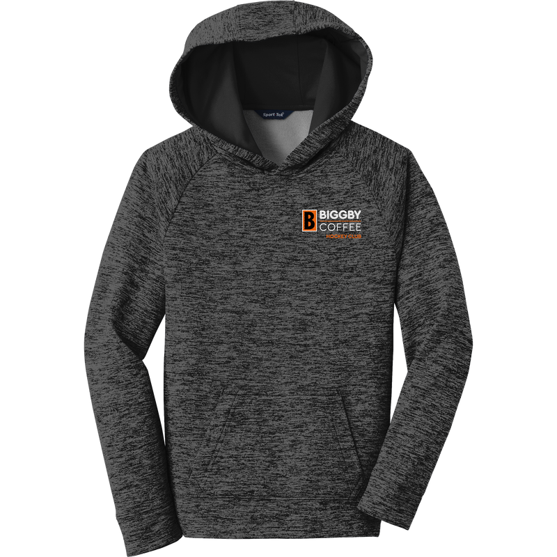 Copy of Biggby Coffee Hockey Club Youth PosiCharge Electric Heather Fleece Hooded Pullover