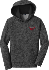 York Devils Youth PosiCharge Electric Heather Fleece Hooded Pullover