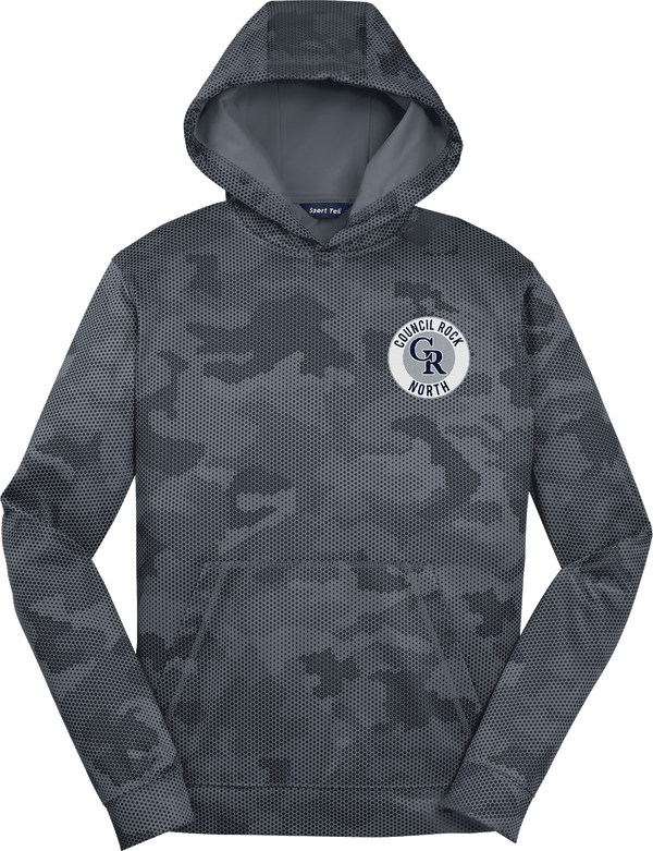 Council Rock North Youth Sport-Wick CamoHex Fleece Hooded Pullover