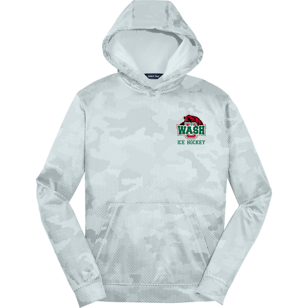 Wash U Youth Sport-Wick CamoHex Fleece Hooded Pullover