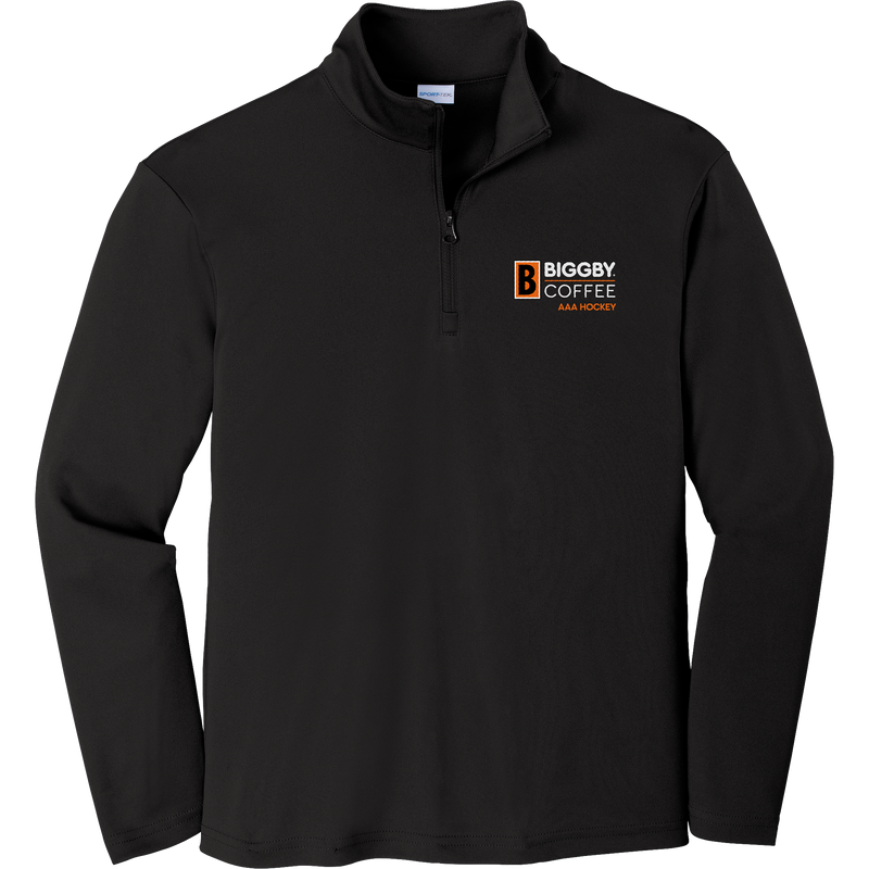 Biggby Coffee AAA Youth PosiCharge Competitor 1/4-Zip Pullover