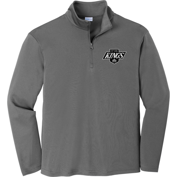 CT Oil Kings Youth PosiCharge Competitor 1/4-Zip Pullover