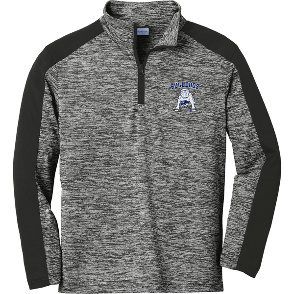 Chicago Bulldogs Youth PosiCharge Electric Heather Colorblock 1/4-Zip Pullover