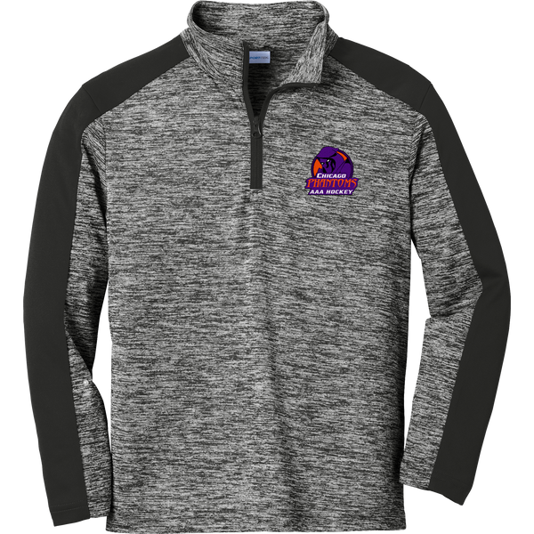 Chicago Phantoms Youth PosiCharge Electric Heather Colorblock 1/4-Zip Pullover