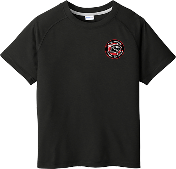 Palmyra Black Knights Youth PosiCharge  Tri-Blend Wicking Raglan Tee