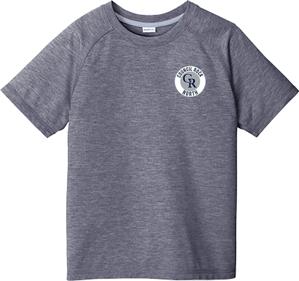 Council Rock North Youth PosiCharge  Tri-Blend Wicking Raglan Tee
