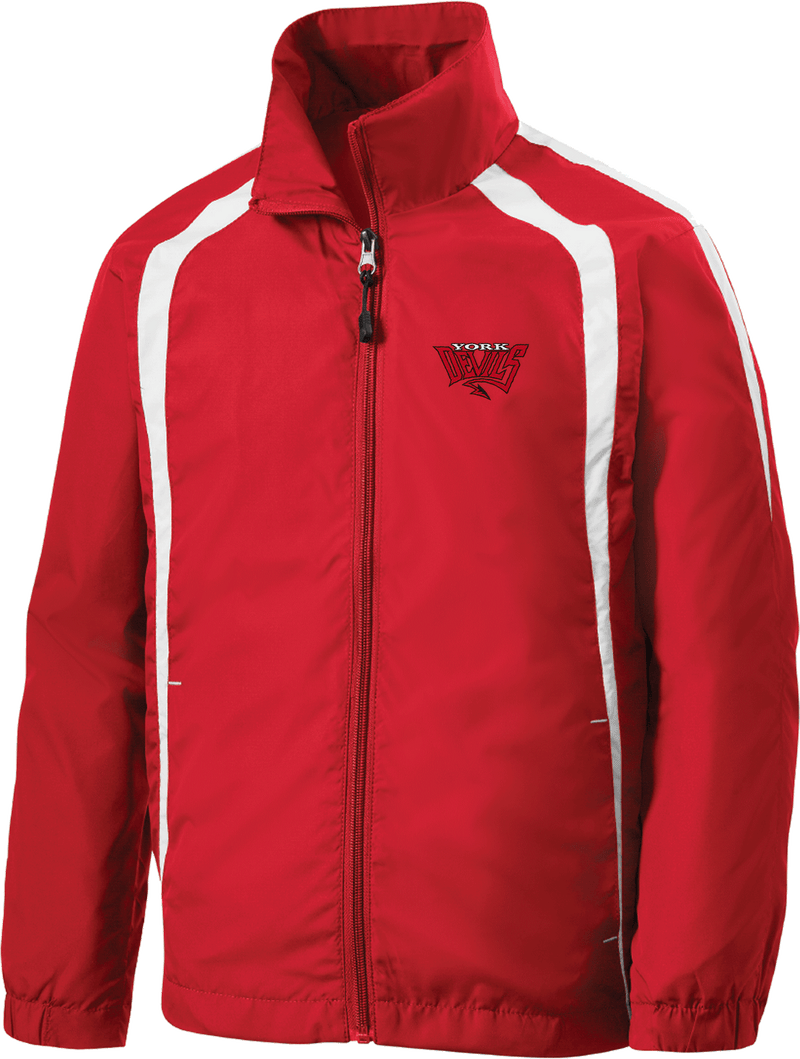 York Devils Youth Colorblock Raglan Jacket
