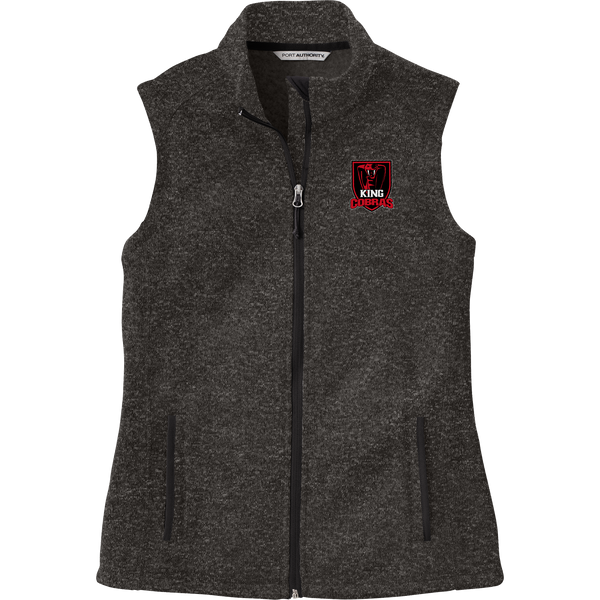 King Cobras Ladies Sweater Fleece Vest