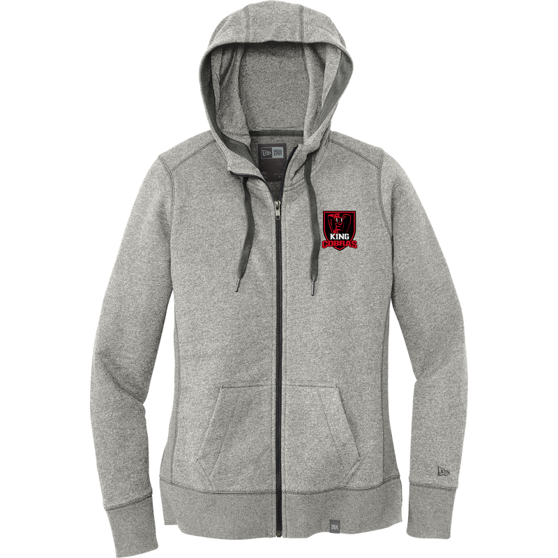 King Cobras New Era Ladies French Terry Full-Zip Hoodie