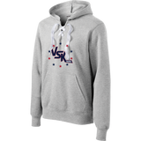 VSK Selects Lace Up Pullover Hooded Sweatshirt